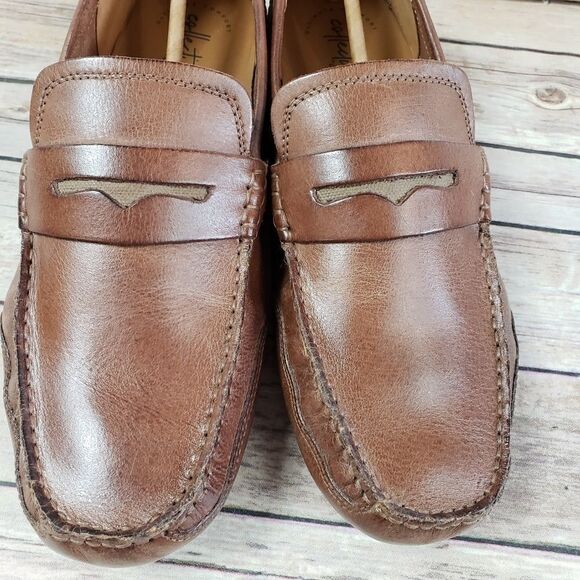 Clark's Ashmont Way Cognac Leather slip on loafer - Picture 5 of 7
